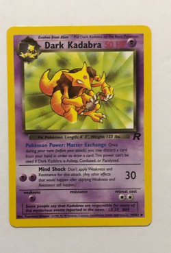 Pokemon Card Team Rocket Dark Kadabra 39/82 Excellent Condition - Image 1