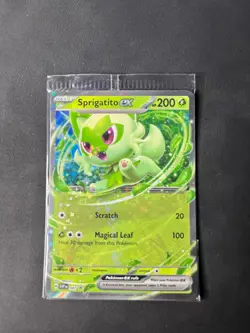 Sprigatito ex 087 Sv: Scarlet & Violet Promo Cards Holo Sealed Black Star Promo - Image 1