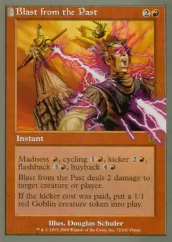 MTG English Blast from the Past NM Foil Unhinged - Image 1