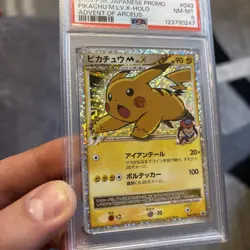 2009 Pokemon Pikachu M LV.X Advent of Arceus Promo Card PSA 8 043/DPt-P - Image 2