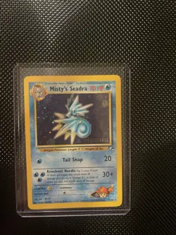 Pokemon TCG Misty's Seadra Prerelease Holo Card! Very Nice! - Image 1