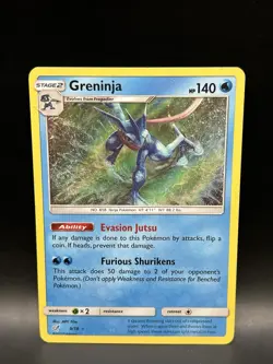Greninja 9/18 - Pokemon Detective Pikachu Card - LP - Image 1