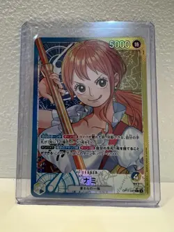 Nami OP11-041 Leader Parallel A Fist of Divine Speed ONE PIECE Card Japanese NM - Image 1