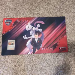 Pokemon TCG 2026 Regionals Playmat and Promo Card - Mewtwo and Giovanni - Image 1