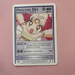 Princess Rini Level 2 Rare Past & Future 54/70 Vintage 2001 Sailor Moon CCG Card - Image 1