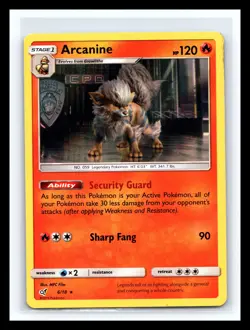 💥 Arcanine 6/18 Detective Pikachu 2019 Holo Foil Pokemon TCG Card - Image 1