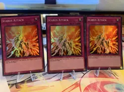Yu-Gi-Oh! Icarus Attack Trap Card Set of 3 - Image 1
