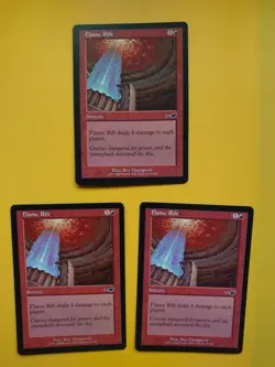 MTG Card. Flame Rift x3 Nemesis SOrcery - Image 1