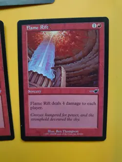 MTG Card. Flame Rift x3 Nemesis SOrcery - Image 2