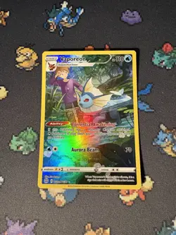 Pokemon Cards Vaporeon TG02/TG30 Full Art Secret Rare Brilliant Stars - (NM) - Image 1