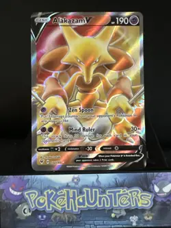 Pokemon Card Alakazam V 172/185 Vivid Voltage Full Art Ultra Rare Near Mint - Image 1