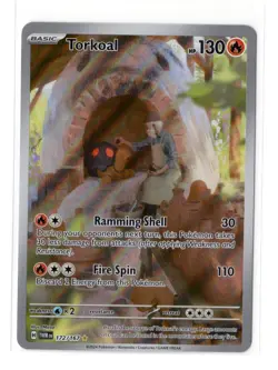 Pokemon Card - Torkoal 172/167 Twilight Masquerade Illustration Rare NM - Image 1