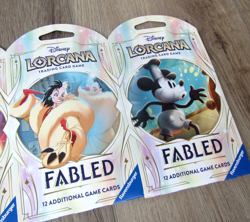 4 NEW SEALED DISNEY LORCANA TRADING CARD GAME PACK SET AZURITE SEA DECK FABLED ! - Image 3