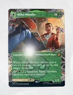 Miles Morales Mythic 0211 Borderless Spider-Man MTG Magic The Gathering 211 - Image 1