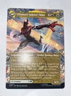 Miles Morales Mythic 0211 Borderless Spider-Man MTG Magic The Gathering 211 - Image 2