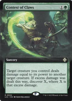 Contest of Claws (Extended Art) R Commander: The Lost Caverns of Ixalan 24 NM - Image 1