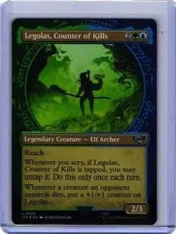 *foil show LEGOLAS COUNTER OF KILLS 324 Lord of the Rings Tales Middle Earth MTG - Image 1