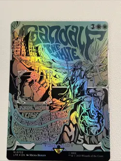 MTG LTR 0732 Gandalf the White NM EN Borderless Poster Foil - Image 2