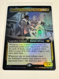 Kambal, Profiteering Mayor (Extended Art) Outlaws of Thunder Junction Foil - Image 1