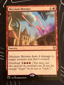 1x Mizzium Mortars (803) Commander Legends Battle for Baldur's Gate NM MTG Magic - Image 1
