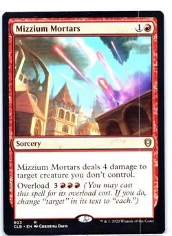 #803 Mizzium Mortars Commander Legends: Battle for Baldur's Gate Rare - Image 1