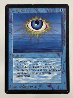 Thoughtlace Alpha MP Moderate Play MTG Magic The Gathering - Image 1