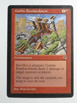Goblin Bombardment Tempest English MTG Magic EX - Image 1