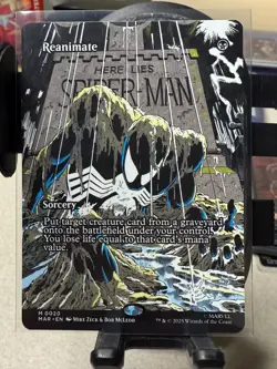 MTG Reanimate 0023 Borderless Mythic Marvel Spider-Man Universes Beyond NM/M - Image 1