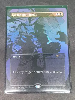 ** Go for the Throat Standard Showdown Foil Promo ** [NM] MTG Magic Cowboy Bebop - Image 1