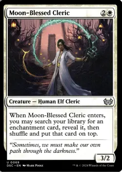 NM - Moon-Blessed Cleric U Commander: Duskmourn: House of Horror 69 - Image 1