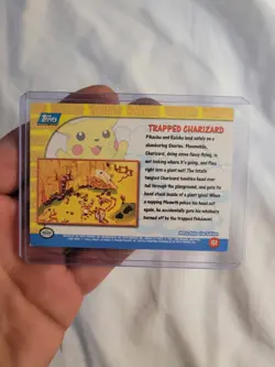 Pokemon Topps HOLO FOIL - Trapped Charizard Movie Animation #51 - Image 2