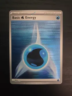 Basic Water Energy SVE019 Holo Pokemon TCG Black Bolt & White Flare NM - Image 1