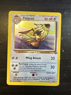 Pokemon TCG Pidgeot Jungle 8/64 Holo Unlimited Holo Rare - Image 1