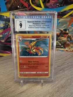 2022 Pokemon Special Delivery Charizard #SWSH075 Pokemon Center Holo BSP CGC 9 - Image 1
