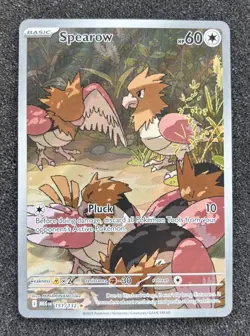 Pokemon TCG Spearow 151/132 S&V Mega Evolution Illustration Rare 2025 NM - Image 1