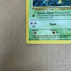 Scyther - Base Set 2 17/130 Rare Holo Pokemon TCG - MP - Image 3