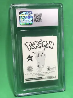 CGC 9 Mint Meowth Pokemon Merlin Series 1 #S11 Holographic Holo Sticker Vintage - Image 5