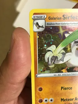 Pokemon TCG Rebel Clash Cosmos w Swirl Holographic Sirfetch'd 095/192 Near Mint. - Image 2