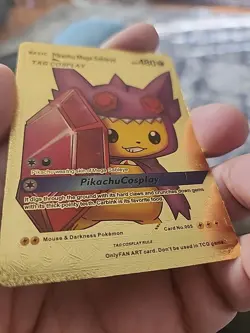 Pokemon - Pikachu Mega Sableye - Tag Cosplay - Gold Foil - Fan Art - Image 2