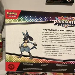 PRISMATIC EVOLUTIONS Lucario EX and Tyranitar EX Premium Collection Free Shiping - Image 4