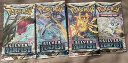 Pokemon TCG Sword & Shield Silver Tempest Booster Pack Art Set Factory Sealed - Image 1