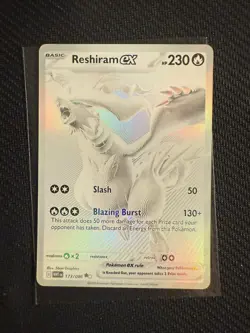 Pokemon TCG Reshiram EX #173 White Flare Ungraded Excellent Condition English - Image 1