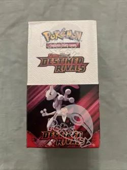 Pokemon TCG Destined Rivals Half Booster Box, 18 Packs, New Sealed - Image 1