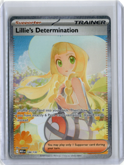 Pokemon Lillie's Determination SIR 184/132 Mega Evolution ENGLISH Pack Fresh - Image 1