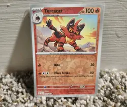 Pokemon TCG Reverse Holo Torracat 033/162 Common Temporal Forces - Image 1