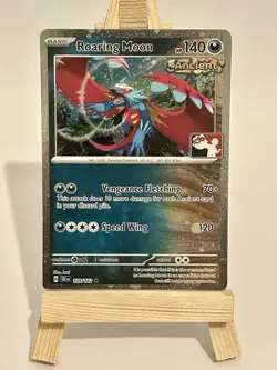 Roaring Moon Play Pokemon Prize Series 5 Cosmos Holo Stamped Promo 109/162 Swirl - Image 1