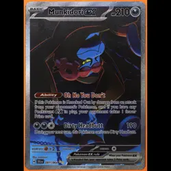 TAG 9.0 MINT Munkidori ex 2024 Pokemon Pokemon Scarlet & Violet #091 - Image 3
