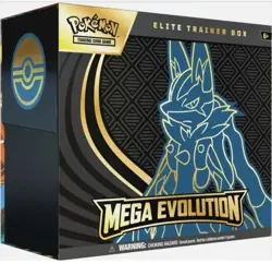 Pokemon TCG Mega Evolutions Lucario Elite Trainer Box ETB Factory Sealed - Image 1