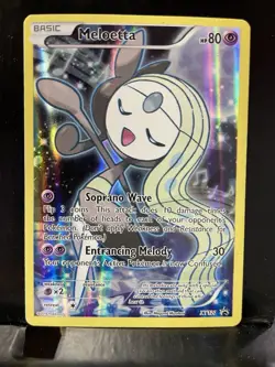 Pokemon TCG - Meloetta - XY120 - Holo - Black Star - XY Promos DMG - Image 1
