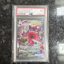 Pokemon TCG: Fusion Strike Gengar VMAX 271/264 Alt Art - PSA 9 MINT - Image 1